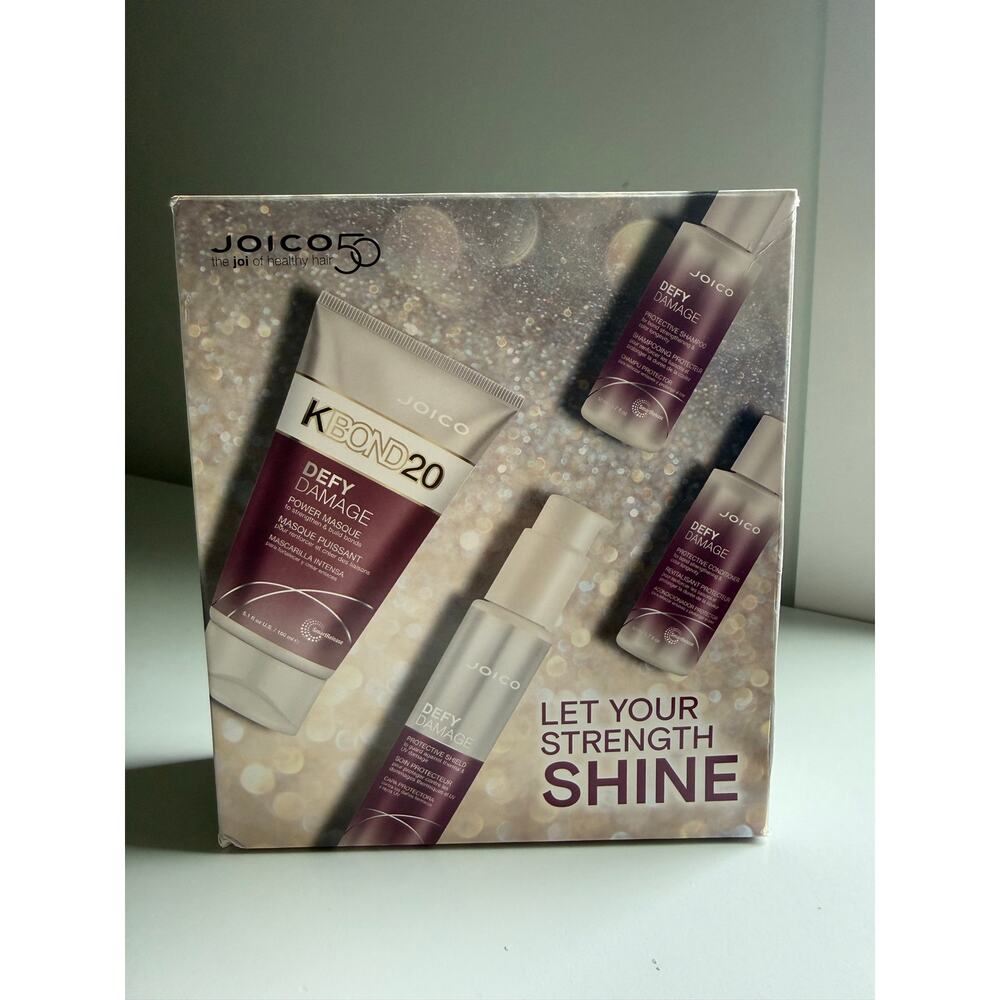 $85 New Joico Defy Damage Gift Set KBond20 Masque Shampoo Conditioner Shield - Picture 2 of 6